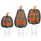 35" Black LED Jack-O-Lantern Halloween Garden Stakes